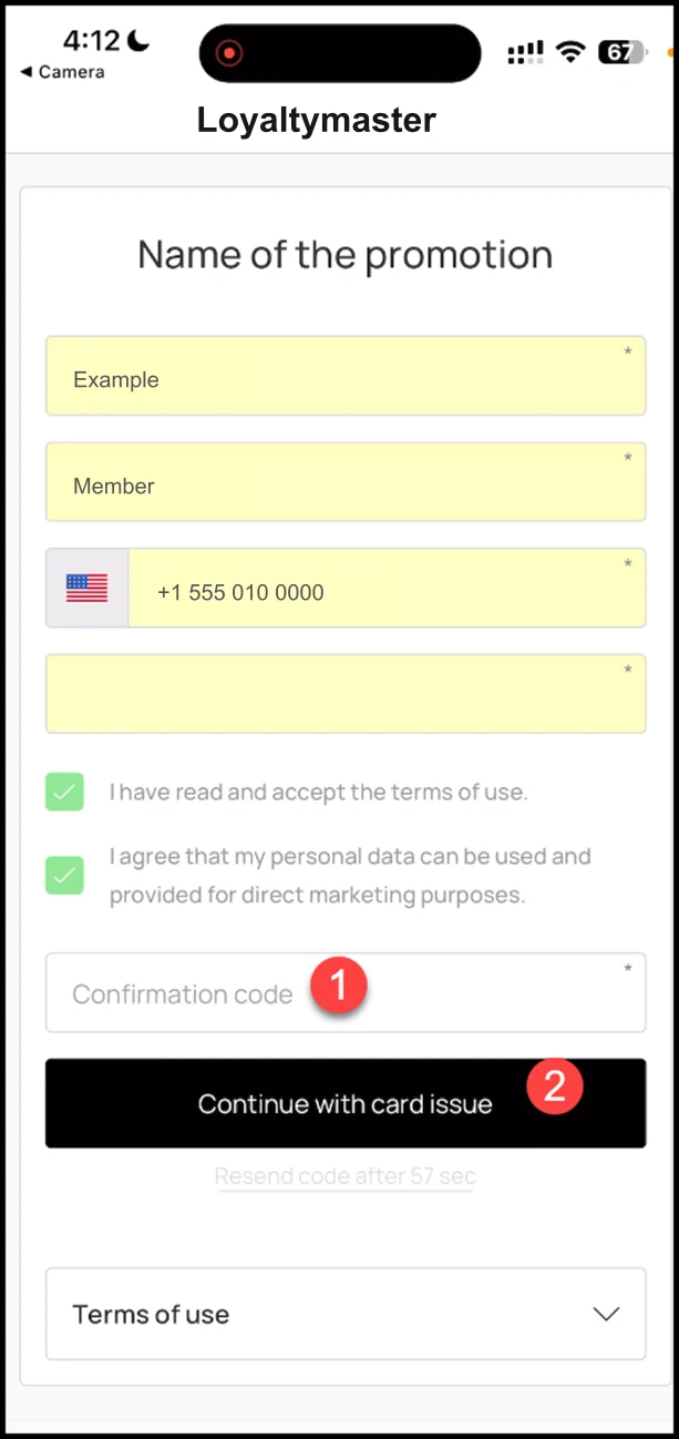How to Restore the Card: Here, enter the confirmation code received on your contact number. Once entered, click the Continue with Card Issue button.